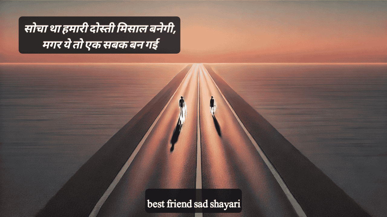 best friend sad shayari
