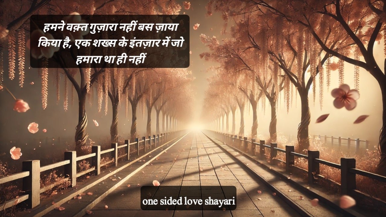 ‎one sided love shayari