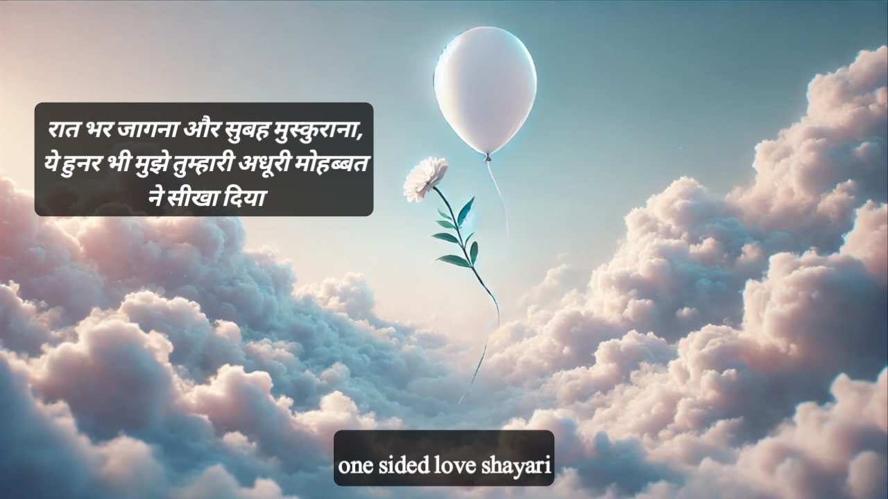 ‎one sided love shayari